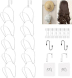 LINFIDITE 10 Pack Hat Rack Hanger Holder Organizer Closet Hanging Baseball Cap Display Storage Rack for Scarves Handbags Towe