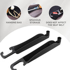 2PCS Car Seat Gap Filler Organizer, Multifunctional Seat Side Gap Filler Between Seat and Console, with Organizer & Hook Function for Avoiding Dropped Items, Universal Fits (Black)
