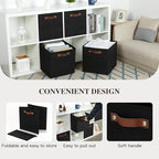 Temary Cube Storage Bins 4Pack Foldable Storage Baskets for Clothes Shelf Basket with Handles, Fabric Storage Boxes Organizer