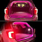 HOLDCY Car LED Strip Lights - Trunk Cargo Ambient Lighting, Pink 10000K, 177.16 inches Flexible Cuttable LED Light Strip, Easy Install, Waterproof, Universal Fit for Car Trunks, SUVs, and Vans