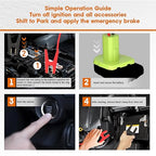 Jumper Cables for Car with Adapter Compatible with Ryobi 18V ONE+ Batteries, Silicone Wire 8AWG 2FT Alligator Clips Automotive Jump Starter Jumper Cables for Jump Starting Car or Tool Batteries