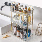 Aveniee Bathroom Counter Organizer, 3 Tier Perfume Skin Care Countertop Storage Shelf, Vanity Makeup Tray for Cosmetic Skinca
