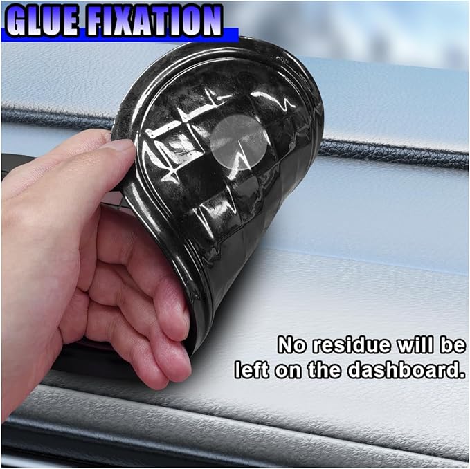 Multifunction Car Anti-Slip Mat, Rotatable Temporary Parking Number, Universal Auto Dashboard Organizer Pad Accessory for Pho