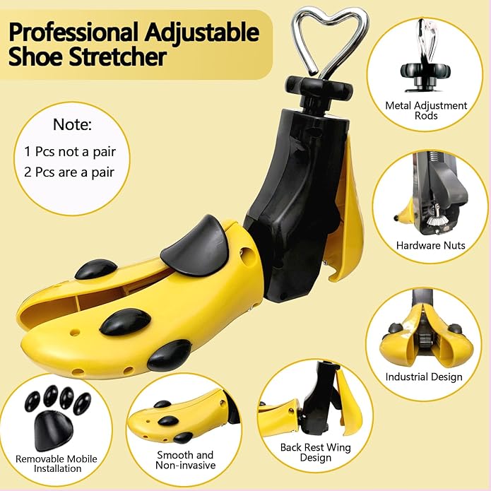 Shoe Stretcher Men and Women, Adjustable Boot Stretcher for Women Shoe Tree For Wide Feet, Shoe Expander