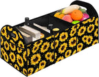 Sunflower Car Trunk Storage Box with Pockets Car Accessory for SUVs Cars Automotive Organizer