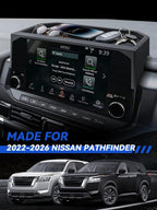 for Pathfinder Dashboard Center Console Organizer 2026 2025 2024 2023 2022 Pathfinder SL/Platinum/Rock Creek Accessories 9’’ Behind Screen Organizer Box Dash Tray-Only for 9" Screen