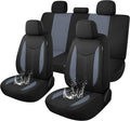 CAROMOP Waterproof Car Seat Cover Full Seats, Neoprene Seat Covers for Cars,Split Bench Compatible Car Interior Covers, Unive