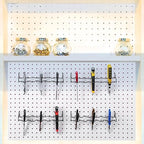 Hanaive 4 Pieces Pegboard Pliers Holder, Holds 11 Plier Per Rack, Steel Pegboard Hooks Pliers Peg Board Organizer Accessories