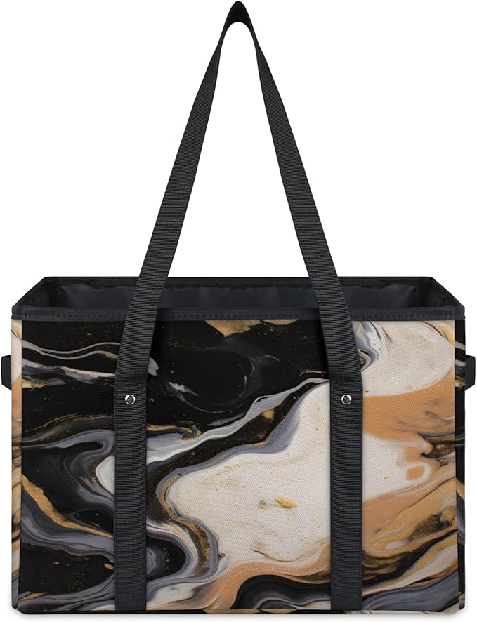 Reusable Grocery Bag Foldable Shopping Tote Bag with Handles Reusable Shopping Bags Large Kitchen Grocery Bags