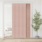 Jilron Accordian Door Curtain, 100% Blackout Folding Magnetic Doorway Curtains,Linen Style Closet Doors,for Room Divider,Priv