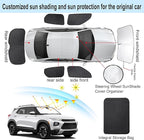 TINGLU Window Shades for Chevrolet Trailblazer 2021-2025 2026 Accessories Car Side Full Windows Rear Windshield Sun Shade Sun UV Rays & Privacy Protection for Camping,Napping 6PCS