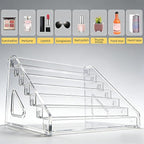 Acrylic 5Tier Display Stand Cosmetic Nail Polish Perfume Skincare Transparent Makeup Organizer Stand Women Gift Clear Case Sh