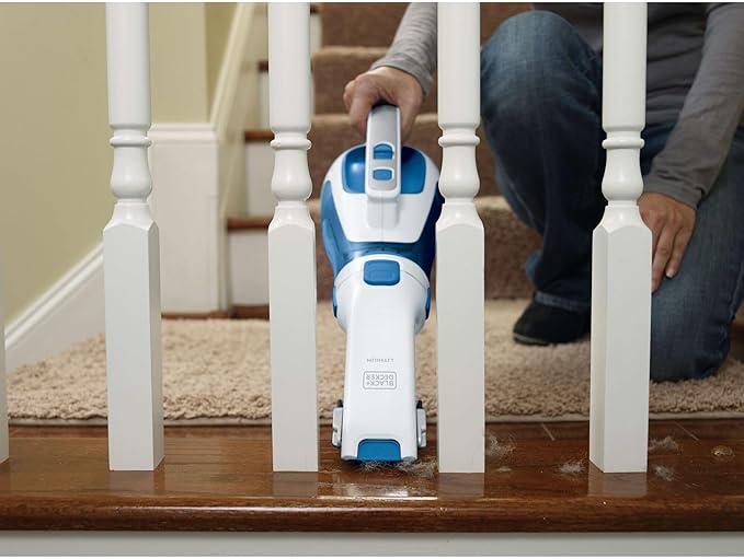 BLACK+DECKER dustbuster Handheld Vacuum, Cordless Car Vacuum Portable 12V, with Rotating and Extendable Nozzle (HHVI320JR02)
