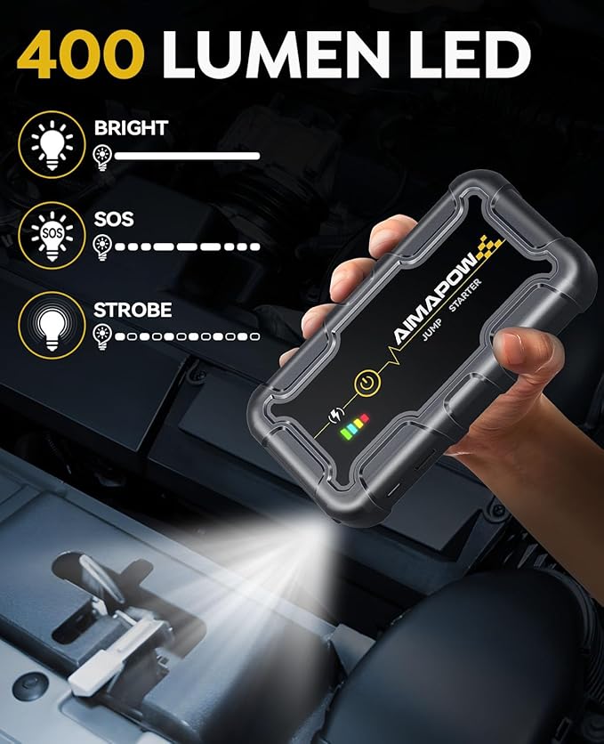 AIMAPOW Portable Car Battery Jump Starter 8000A 20000mAh Jump Box, Car Jumper Starter Portable Jumper Cables for car(AllL
