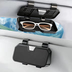 Sunglasses Holder for Car Visor Leather Eyeglasses Organizer Case for BMW X3 X5 X7 X1 3 4 2 5 Series Accessories