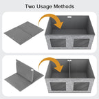 Univivi Large Foldable Fabric Storage Bins with lids [2-Pack] Collapsible Closet Storage Box for Clothes, Closet Organizer wi