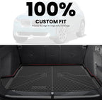 LASFIT Cargo Mat & Backrest Mats Seat Protector for BMW X3 2025 2026, Custom Fit 100% TPE All Weather Protection Car Liner for BMW X3 30 xDrive M50 xDrive Trunk Mats, Black