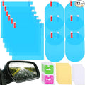 12 Pieces Car Rearview Mirror Film Rainproof Waterproof Anti Fog Nano Coating for Mirrors and Side Windows