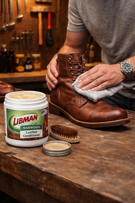 Tribello Libman Oakwood Leather Conditioner 16 oz – Hydrates & Conditions Leather – Helps Repel Moisture & Stains – For Saddl