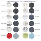 dophee 268PCS 1 Inch Wet Dry Sanding Discs and Drums Kit, 60 to 10000 Grit Hook and Loop Sandpaper with Foam Polishing Pads f