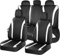 FLORICH Seat Covers, Car Seat Covers Full Set, Waterproof Leather Car Seat Protector, Front and Rear Seat Covers for Cars, Au