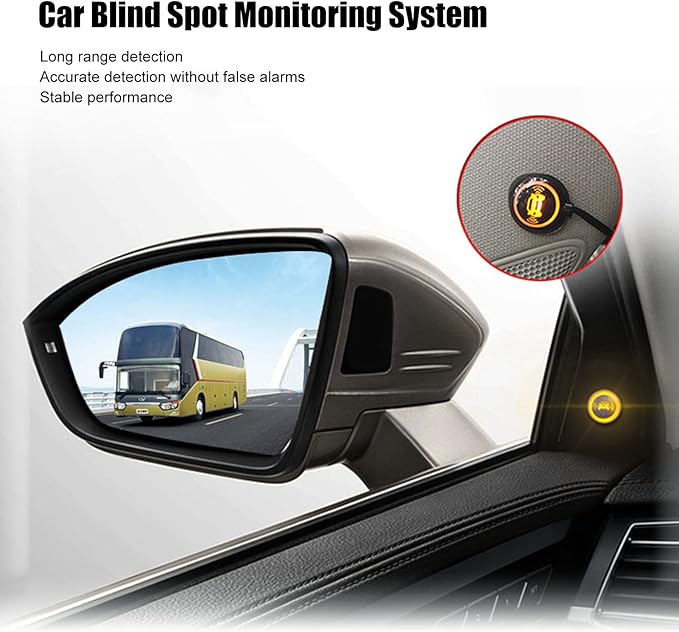 Acouto Blind Spot Detection System Kit Car Blind Spot Monitoring System BSD Distance Assistant Lane Changing Warning Reversin