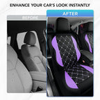 Road Comforts Seat Covers, Premium Leather Car Seat Covers Front Seat for Women Girls,Airbag Compatible, Automotive Seat Cove
