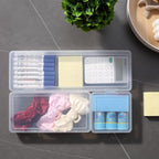 novelinks Plastic Clear Storage Containers for Organizing, Craft Storage Organizers and Stackable Storage Bins with Lids for 