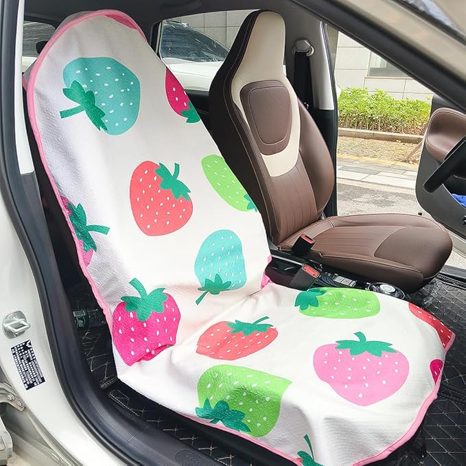 Waterproof Sweating Car Seat Cover for Post Gym Workout, Running, Swimming, Beach and Hiking, Universal Fit Non-Slip Bucket S