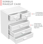 Sorbus Acrylic Makeup Organizer - Organization and Storage Case for Cosmetics Make Up & Jewelry - Large Makeup Organizer for 