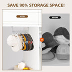 Hat Rack Wall Cap Organizer - Baseball Hat Racks Display Holder with 40 Hooks - Modern Metal Black Hats Storage Wall Mounted 