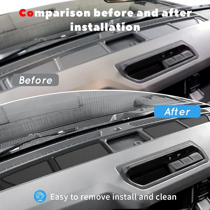 auovo Dash Cover Tray Fit for Ford Bronco Accessories 2026 2025 2021 2022 2023 2024 Anti-Slip Silicone Dashboard Compartments