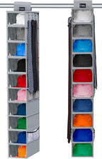 VAESIDA Hat Rack - 10 Shelf Upgraded Version Hat Organizer for Closet with Dust Shield & Side Mesh Storage Pockets - Hat Hold