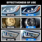 Headlight Restoration Kit - Restores Yellow, Cloudy & Scratched Car Headlights with Polishing Sponge, Car Headlight Repair Ki