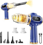 Car Vacuum Portable Cordless 17000Pa Cordless Mini Handheld Vacuums with LCD Display and Multi-Nozzles, High Power Wet and Dr