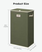 SOLEDI Laundry Hamper with Lid 100L Large & Tall Collapsible Laundry Basket, Clothes Hamper with Bag Removable Easy to Carry,