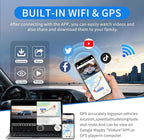 360° View 4 Channel Dash Cam Front and Rear, Dash Camera for Car with 3.16" IPS Touch Screen, 8 IR Night Vision, 5G WiFi&GPS,
