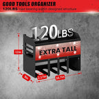 Hipidian Power Tool Organizer Wall Mount: Heavy Duty Storage Organization Stand Cordless -3 Layers Large Garage Organizer wit