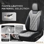 Coverado Car Seat Covers, Front Covers for Cars, Car Seat Cover Front Seats, Automotive Seat Cover, Waterproof, Leather Car S