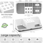 Boperzi Electric Toothbrush Holders with Cord Slots: Detachable Toothbrush and Toothpaste Holders, Large Tooth Brush Storage 