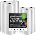 Vacuum Sealer Bags For Food: 6 Pack 3 Rolls 11" x 20' + 3 Rolls 8" x 20' - Commercial Grade BPA Free Bag Rolls - Durable Cut-