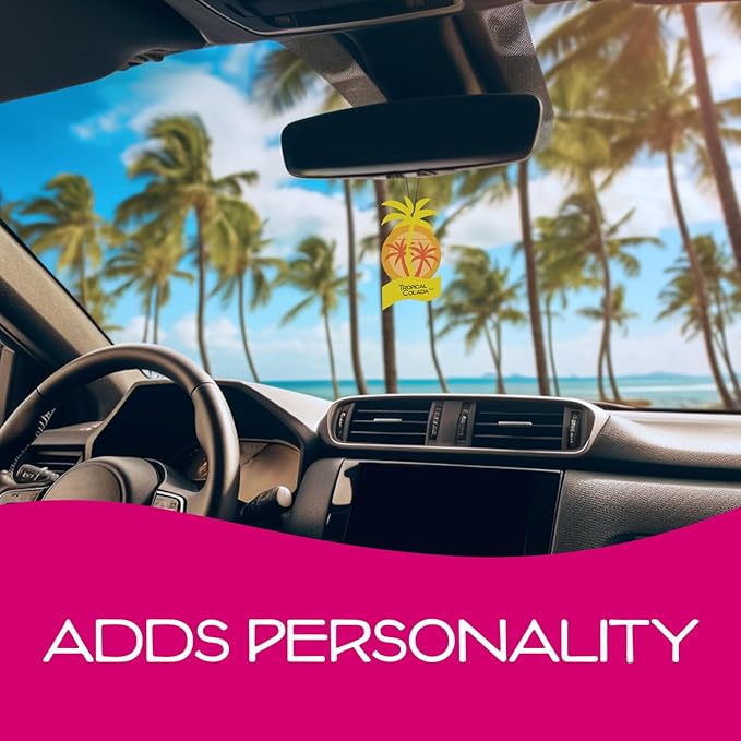 California Scents Palms Paper Tropical Colada Air Freshener