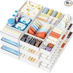 DIMJ Drawer Organizer Clothes Storage - 18 Pack Baby Dresser Organizer for Nursery, Foldable Closet Drawer Organizer Bins for