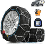 AutoChoice AutoFixing Snow Chains Tire Chains For Light Truck SUV Pickup Trucks, Easy installation, Contains Titanium for Wea