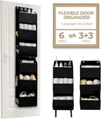 GRANNY SAYS Back of Door Organizer, 6-Shelf Detachable Over the Door Baby Organizer with 8 Pockets, Anti Tilt 40lb Large Capa