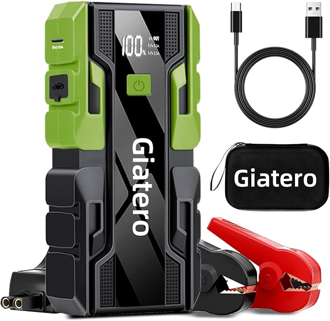 COCY001 4000A Car Jump Starter - High Capacity Portable Battery Jumper - Jump Box with Flashlight and Quick Charge Ports
