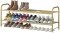 LINZINAR Shoe Rack Long 2 Tier Shoe Storage Organizer Metal Wide Shoe Shelf for Closet Entryway Bedroom 18 Paris Large Capaci