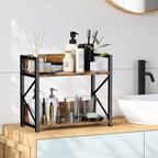 RUILALIFE Coffee-Bar-Station-Organizer Shelf for Countertop, 2 Tiers Kitchen Counter Shelf Riser, Wooden Spice Rack Organizer