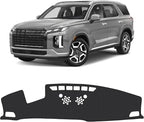 FIILINES Dash Cover Fit for 2020-2025 Hyundai Palisade with HUD Accessories Sunshade Non-Slip Mesh Dash Cover for Palisade Ac