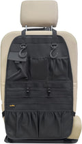 Car Seat Back Organizer, Heavy Duty Back Seat Organizer with Multiple Storage Pockets, Work Truck & SUV Seat Back Storage Bag for Tools, Tablet, Bottles & Essentials – Universal Fit